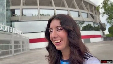 Katty West is obsessed with football and sex&excl; So she finds a fan for a hot fuck&excl;